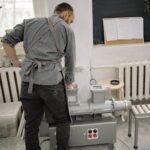 Potter Working with a Machine